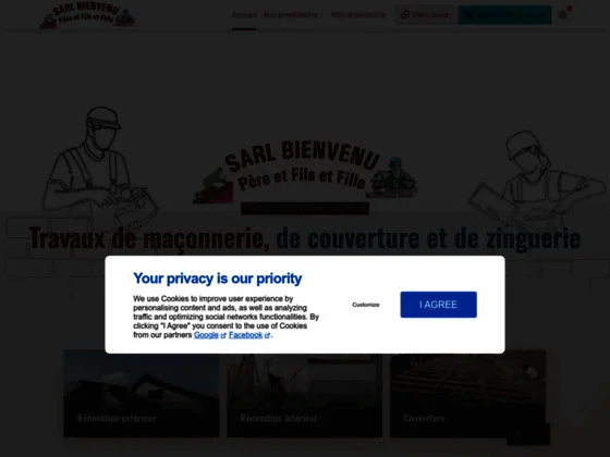 Bienvenu père et fils et fille