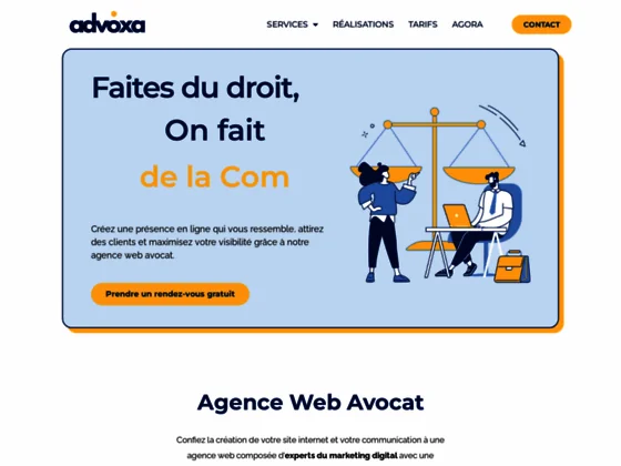 Agence web avocat : Création site internet avocat à partir de 1000€ HT