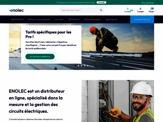 Enolec, entreprise de vente du matériel électrique