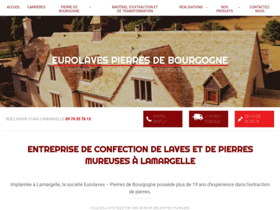 Société EUROLAVES Pierres de Bourgogne