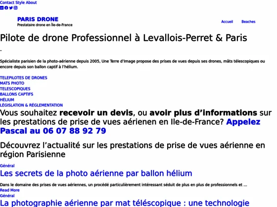 Télépilote drone Paris