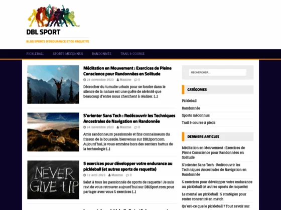 Infos sur les sports de raquette et d'endurance