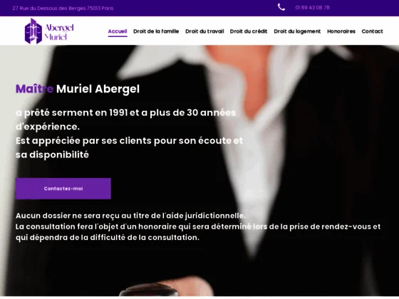 avocate en droit du travail à Paris 13 - Muriel Abergel