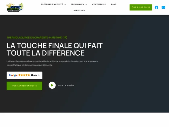 thermolaquage dans le 17