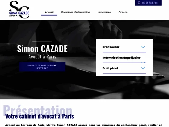 Avocat droit routier et droit pénal sur Paris 8, Paris 17, Neuilly-sur-Seine : Me CAZADE