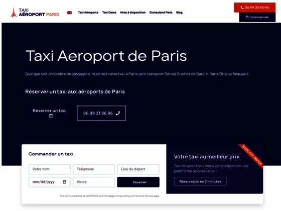 Taxi Paris Aéroport