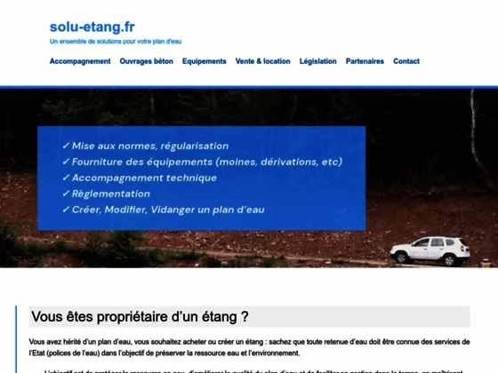 mise aux normes étang limousin