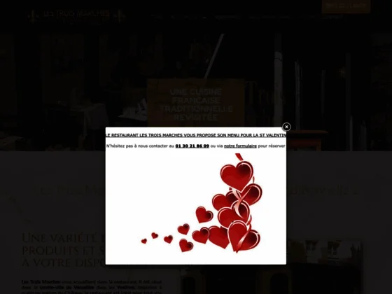 Les Trois Marches : restaurant gastronomique à Versailles | Yvelines (78)