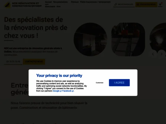 Nde rénovation et construction du bâtiment