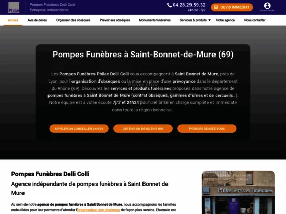 Pompes funèbres Saint-Bonnet-de-Mure