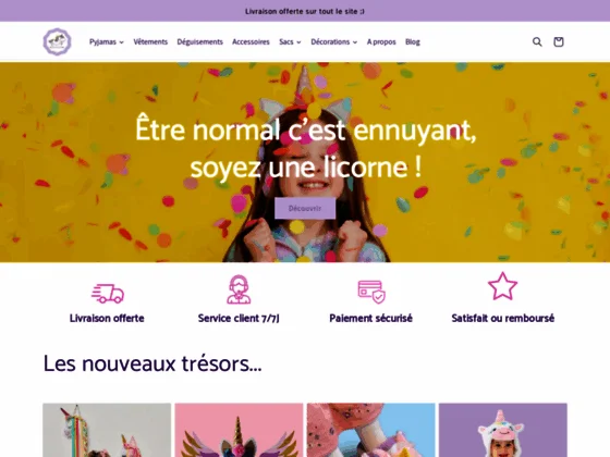 Ma Petite Licorne, boutique en ligne de vêtements dédiés aux licornes
