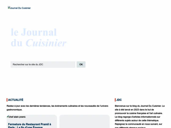 Journal Du Cuisinier