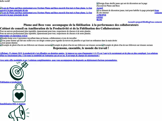 Amélioration de la productivité des collaborateurs