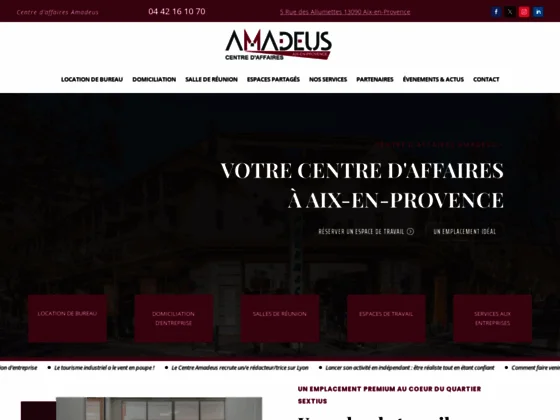 Trouver un centre d’affaires à Aix-en-Provence - Centre d'Affaires Amadeus