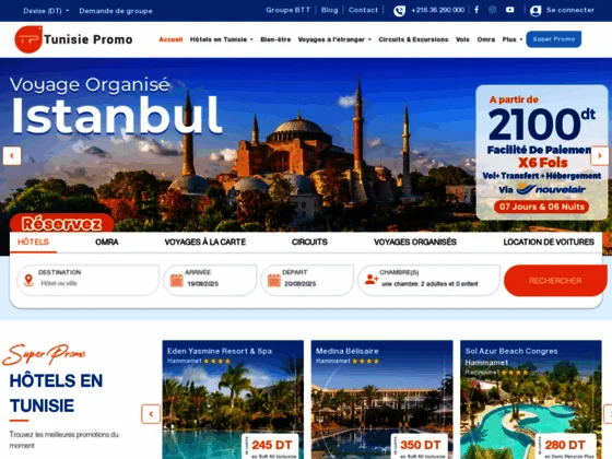 Voyager avec Tunisie Promo : Agence de voyage en Tunisie