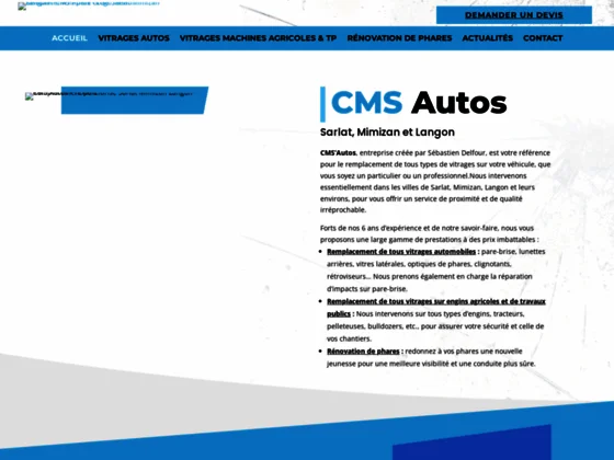 Pare-brise à domicile