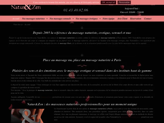 Massage coquin et naturiste chez Nzen