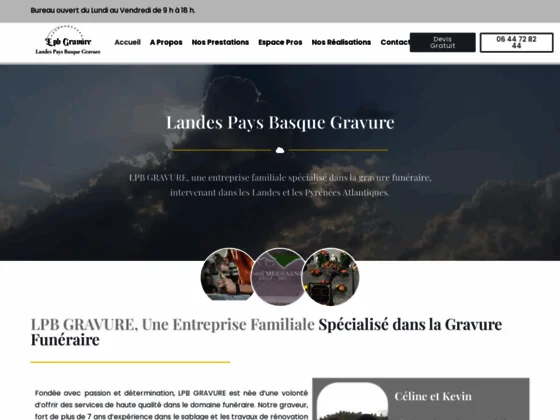 Gravure funéraire pays basque