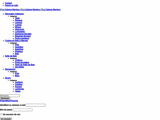 luminaire designé en bambou