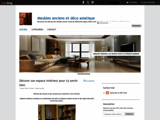 Décoration asiatique pour la maison, le blog de meubles et accessoires