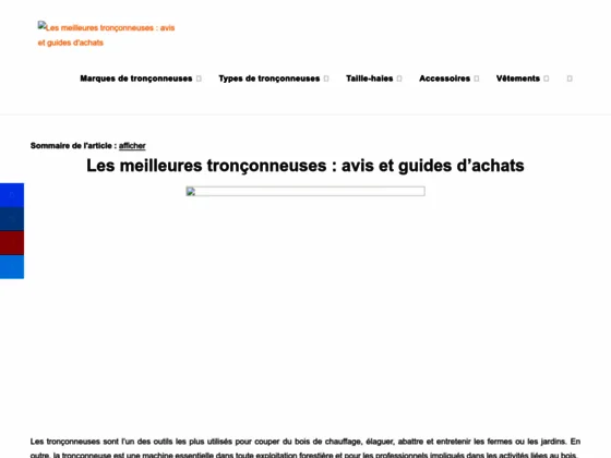 Meilleures Tronçonneuses