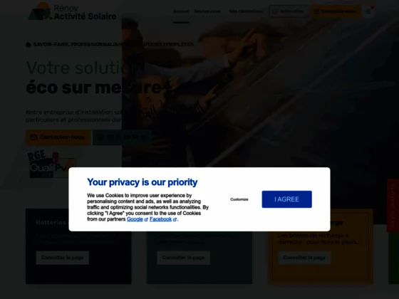 Renov activité solaire