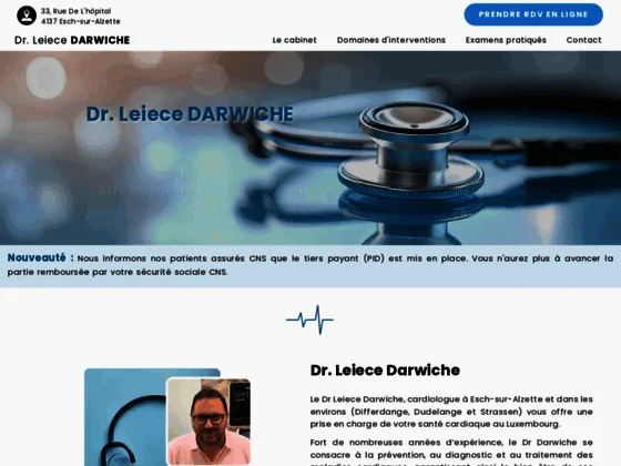 Votre cardiologue à Esch-sur-Alzette au Luxembourg, Dr Leiece Darwiche