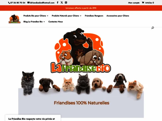 Friandises bio pour chien