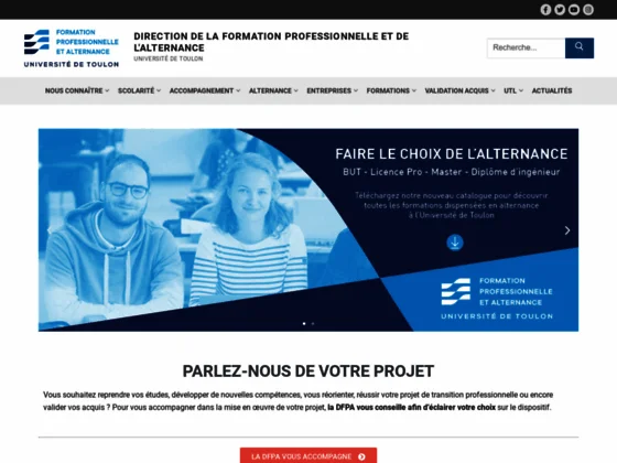 Formation professionnelle Toulon - Université de Toulon