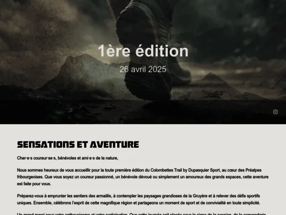 Trail des Colombettes, course à pied dans les Préalpes Suisses