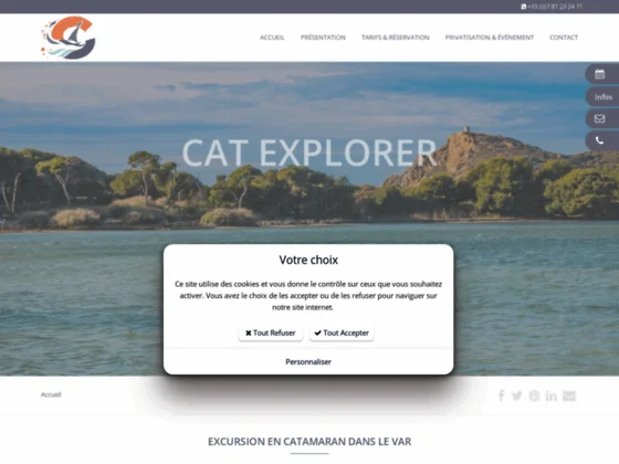 Excursion catamaran Var - Cat Explorer