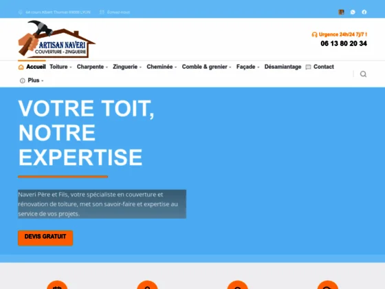 Naveri Père et fils couvreur Lyon