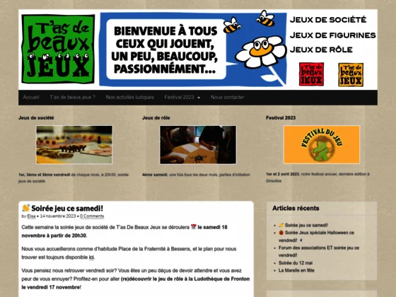 Explorez tasdebeauxjeux.fr