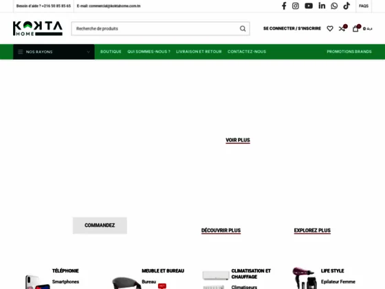 Vente électroménager en Tunisie 