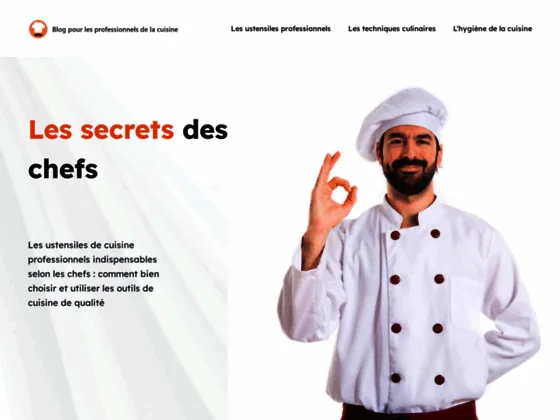 Le cuisinier bien outillé : Ustensiles de cuisine professionnels