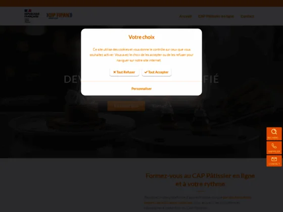 Formation CAP Pâtissier en ligne Toulon - L'académie d'excellence