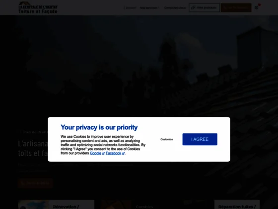 La centrale de l'habitat toiture et façade