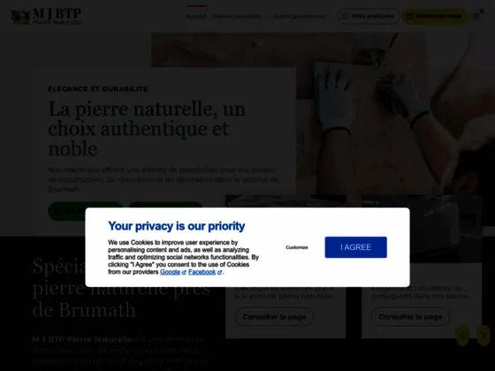 M j btp pierre naturelle
