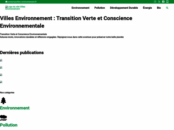 Villes environnement