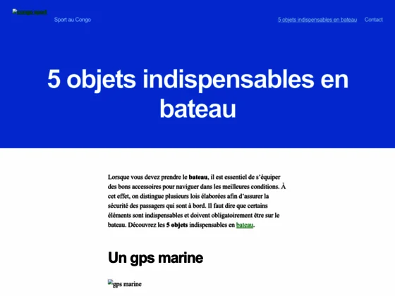Découvrez 5 objets indispensables en bateau