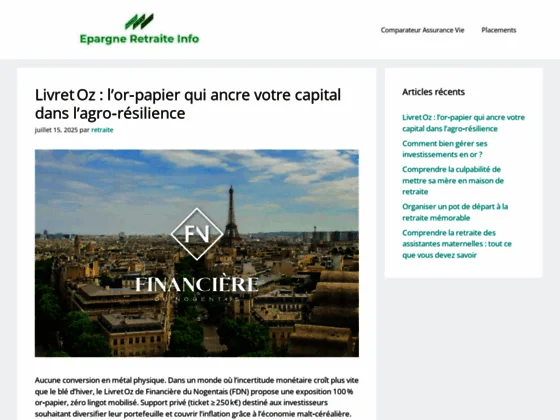 Votre guide dédié aux placements retraite