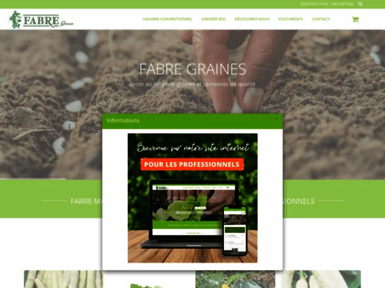 Vente graines en ligne - Fabre Graines