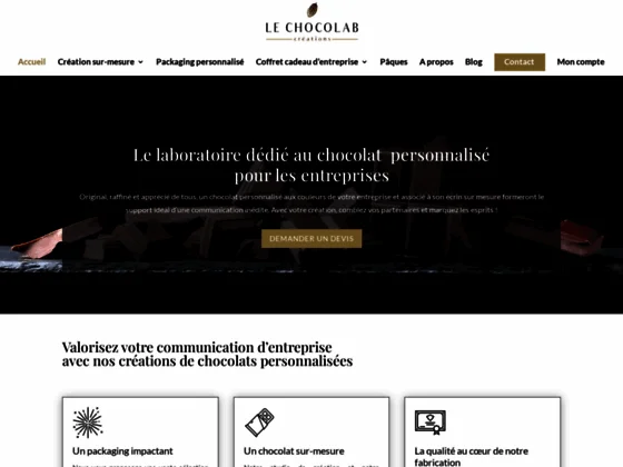 Coffret de chocolat personnalisé