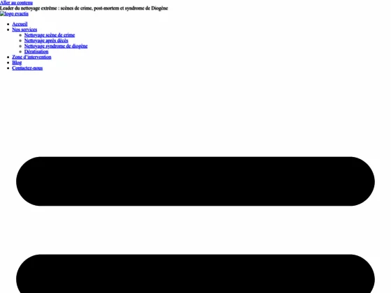 Nettoyage après décès