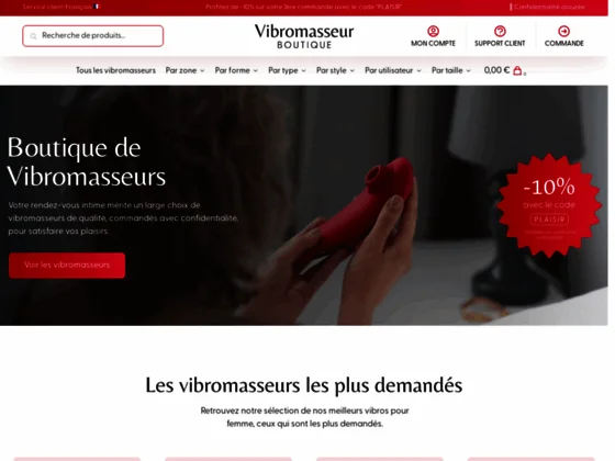 Boutique vibromasseur