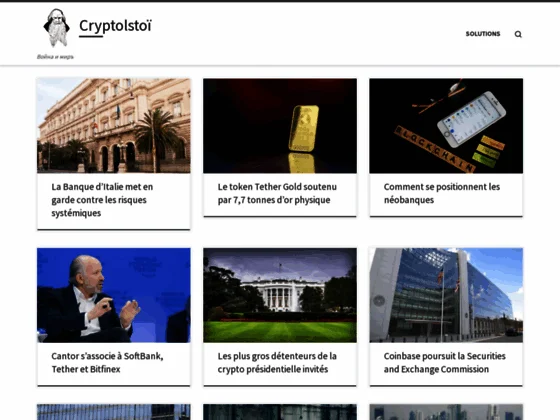 Cryptolstoï - Revue de presse crypto