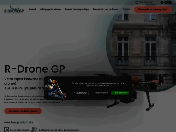 R-drone gp : nettoyage par drone à saint-omer
