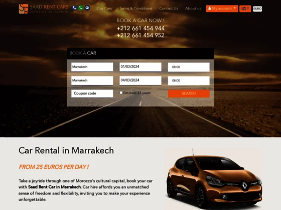 Location voiture Marrakech-Saad Rent Cars 