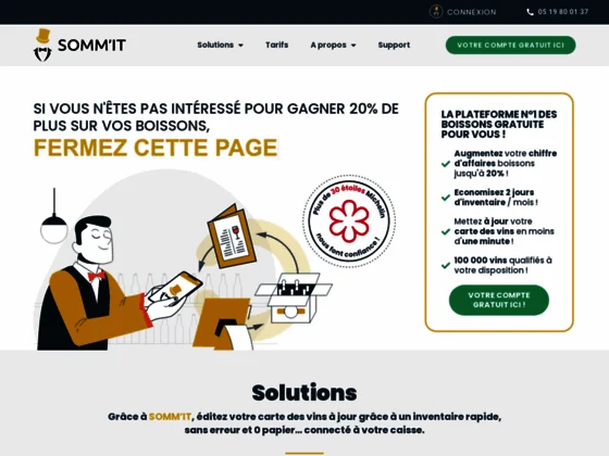 SOMM’IT : solution digitale pour la gestion des vins et boissons