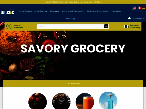 Grossiste alimentaire en gros pour professionnels en Europe